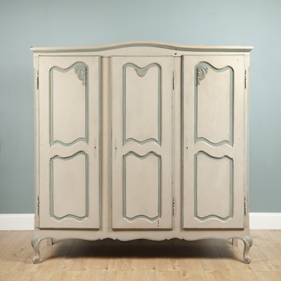 Lot 242 - A mid to late 20th century painted armoire