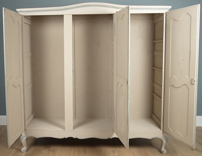 Lot 242 - A mid to late 20th century painted armoire