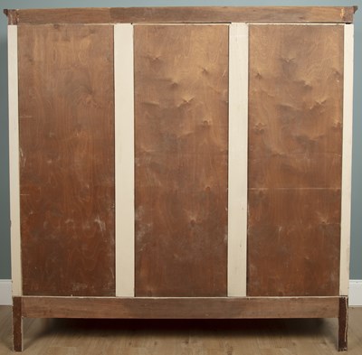 Lot 242 - A mid to late 20th century painted armoire