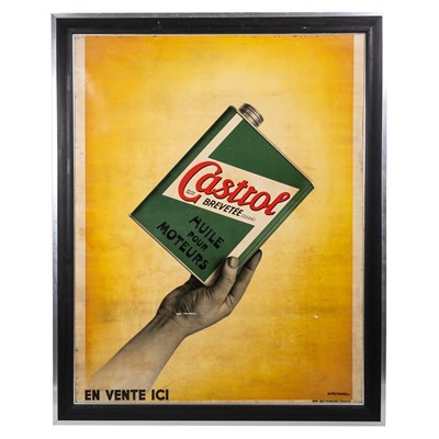 Lot 1023 - A large French Castrol Oil advertising sign