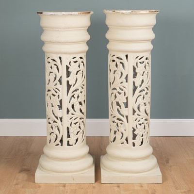 Lot 1448 - A pair of classically styled fibreglass architectural columns