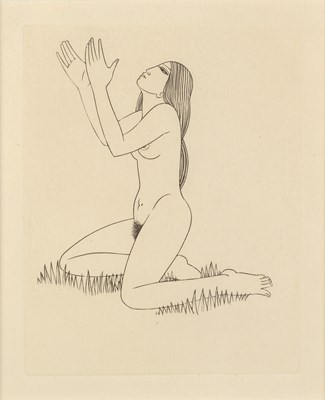 Lot 24 - Eric Gill (1882-1940) Earth Waiting, 1929 wood...