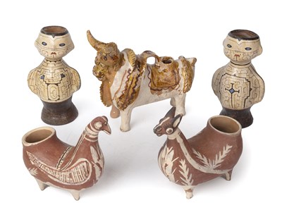 Lot 409 - Peruvian pottery to include a pair of Shipibo...