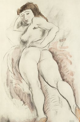 Lot 87 - Jules Pascin (1885-1930) Nude Study of Youki...