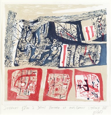 Lot 73 - Guy Bigot (1918-1998) Abstract, 1998 signed,...