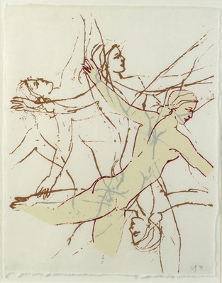 Lot 81 - Nancy Spero (1926-2009) Dancers, 1994 signed...