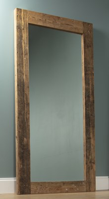 Lot 392 - A large rectangular wall mirror