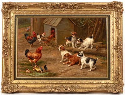 Lot 225 - Edgar Hunt (1876-1953) 'Jack Russell Terriers...