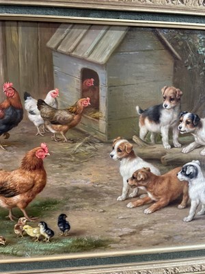Lot 225 - Edgar Hunt (1876-1953) 'Jack Russell Terriers...
