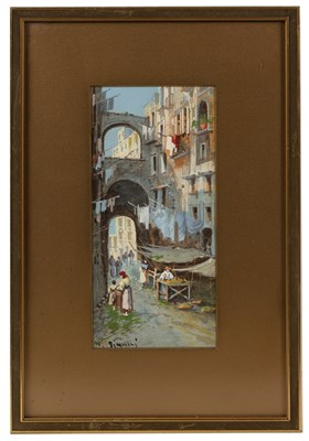 Lot 477 - Yves Gianni (19th/20th century) 'Vesuvio da...