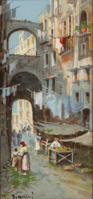 Lot 477 - Yves Gianni (19th/20th century) 'Vesuvio da...