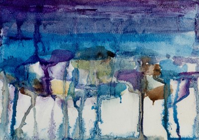 Lot 31 - Anthony Benjamin (1931-2002) Drenched Blue,...