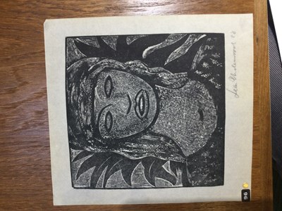 Lot 107 - Leon Underwood (1890-1975) Aztec Head, 1928...