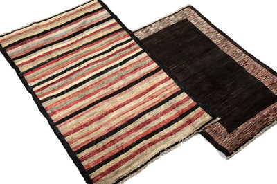 Lot 1232 - Two woollen Gabbeh rugs