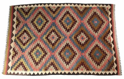 Lot 1287 - A Middle Eastern flatweave rug