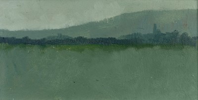 Lot 74 - John Piper (b.1946) Green Landscape oil on...