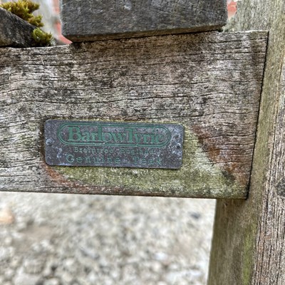 Lot 1493 - A teak garden bench by Barlow Tyrie