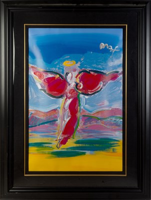Lot 145 - Peter Max (b.1937) Ascending Angel signed...