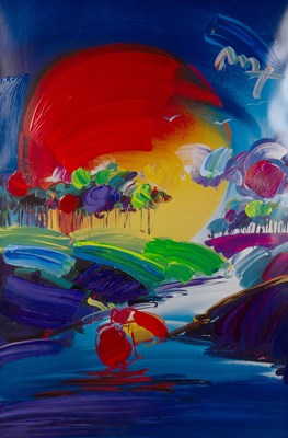 Lot 155 - Peter Max (b.1937) Without Borders signed...