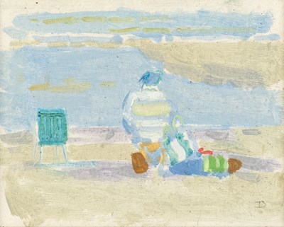 Lot 8 - Jane Dowling (1925-2023) Sunbathers signed...