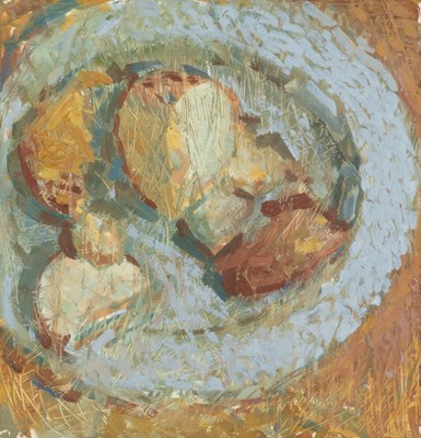 Lot 9 - Jane Dowling (1925-2023) The Blue Bowl oil on...