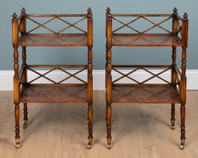 Lot 309 - A pair of coromandel bedstands