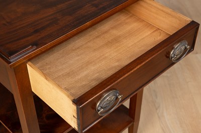 Lot 219 - A pair of mahogany bedside tables