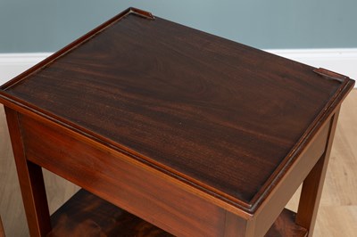 Lot 219 - A pair of mahogany bedside tables
