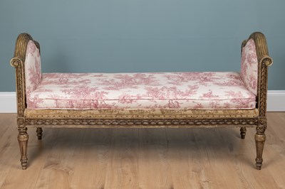 Lot 173 - An antique French Neoclassical style window seat