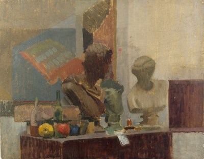 Lot 39 - Jane Dowling (1925-2023) The Studio oil on...