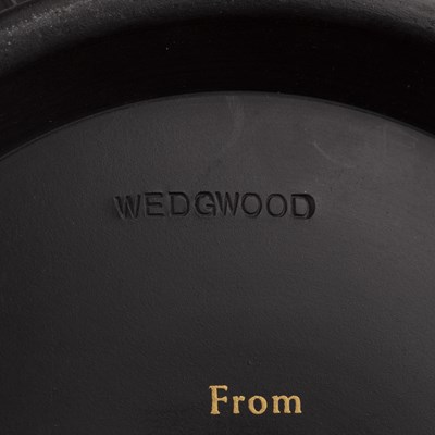 Lot 273 - Wedgwood black basalt bowl, with applied...