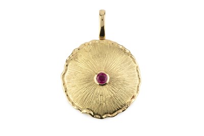 Lot 113 - A ruby single stone pendant by KATA Jewellery...