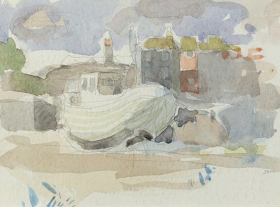 Lot 51 - Jane Dowling (1925-2023) Boat on the Shore...