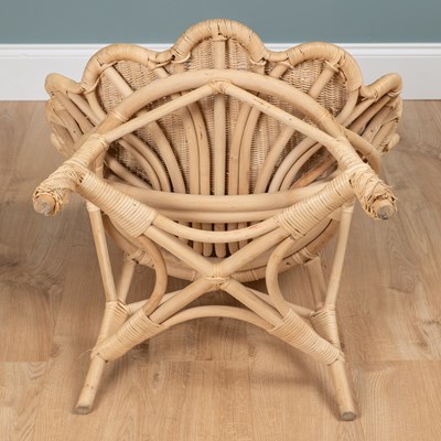 Lot 1449 - A rattan 'Venus' chair by Soane of London