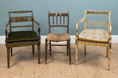 Lot 684 - A collection of three chairs