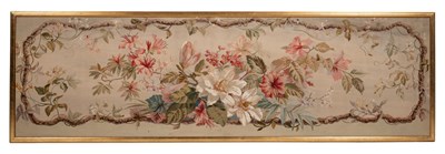 Lot 411 - An early 19th century French Aubusson style tapestry panel