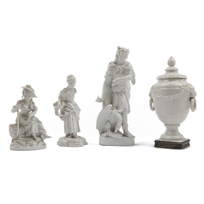 Lot 35 - A collection of 19th century Blanc de Chine porcelain