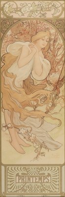 Lot 101 - Alphonse Mucha (1860-1939) The Four Seasons,...