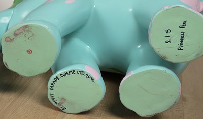 Lot 32 - Two Elephant Parade painted sculptures