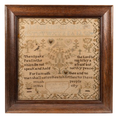 Lot 412 - A George III sampler