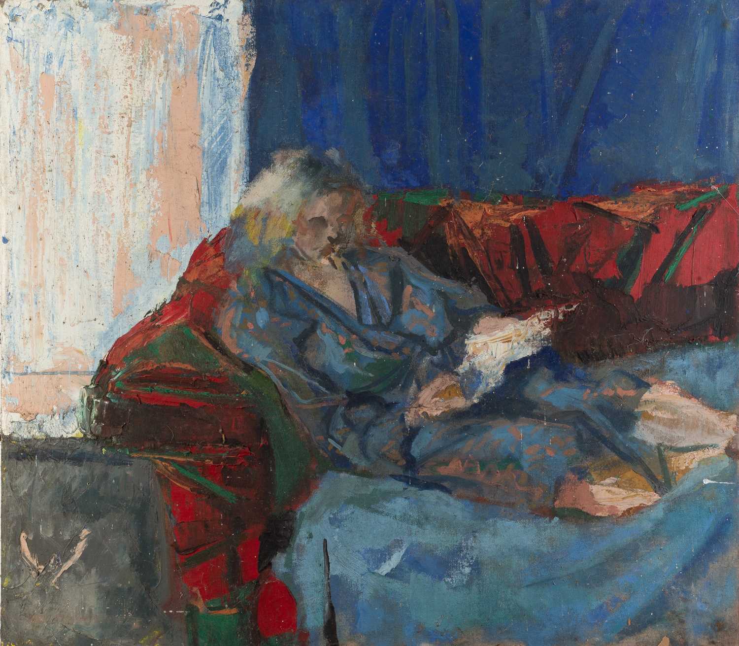 Lot 81 - Jane Dowling (1925-2023) Woman Reading...