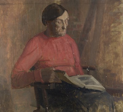 Lot 81 - Jane Dowling (1925-2023) Woman Reading...