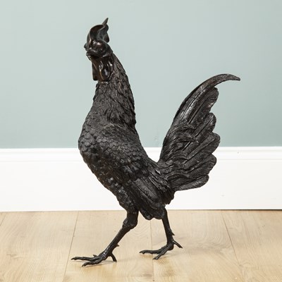 Lot 693 - A Japanese sculpture of a rooster