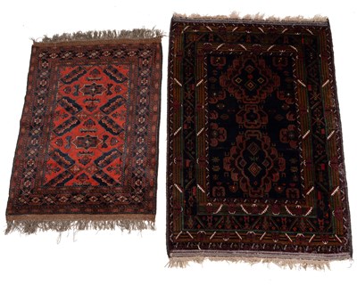 Lot 1258 - Two 20th century hand-woven woollen carpets