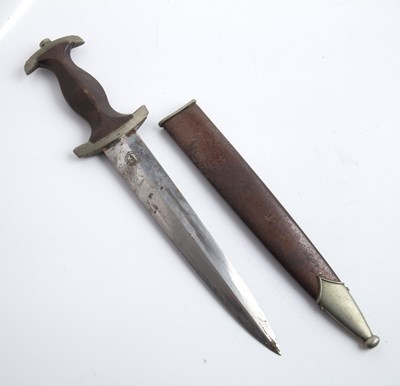 Lot 69 - WWII German SA dagger with scabbard. by...