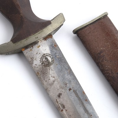 Lot 69 - WWII German SA dagger with scabbard. by...