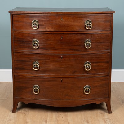 Lot 229 - A George III mahogany bow-fronted chest of drawers