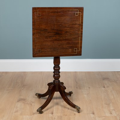 Lot 152 - A Regency rosewood tilt-top occasional table