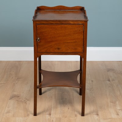 Lot 253 - A 19th century mahogany pot cupboard