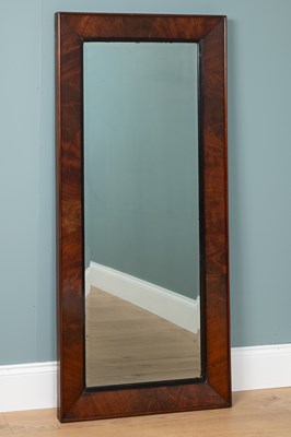 Lot 691 - A 19th century mahogany rectangular wall mirror